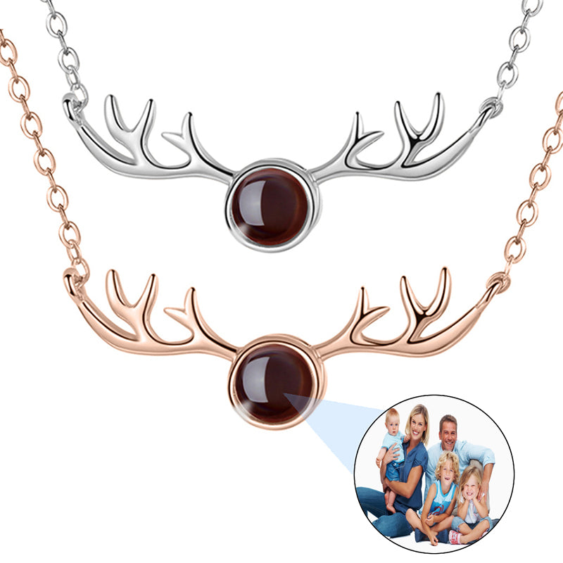 3D Laser Gifts Personalized Jewelry Custom Engraved Photo Necklace Photo Crystal Necklace for Mom, Grandma, Girlfriend Gifts