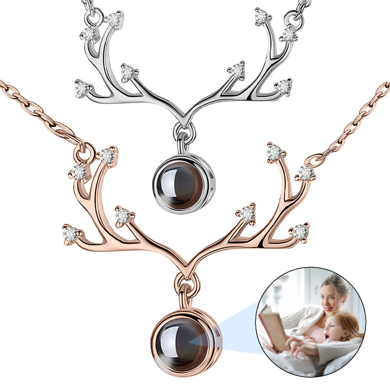 Personalized Sunflower Projection Necklace,Custom Memorial Photo Pendant,Picture Necklace,925 Silver Necklace,Picture Jewelry,N6