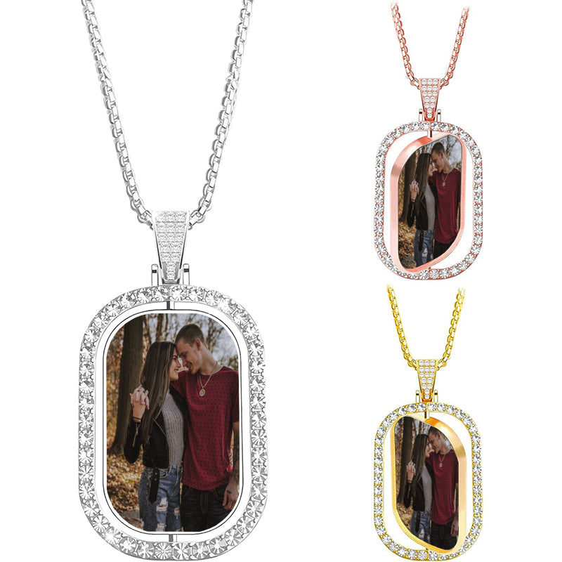 Custom Pet Portrait Necklace, Pet Memorial Jewelry, Pet Name Necklace, Engraved Necklace, Dog & Cat Necklace, Women Necklace, Gift for Her