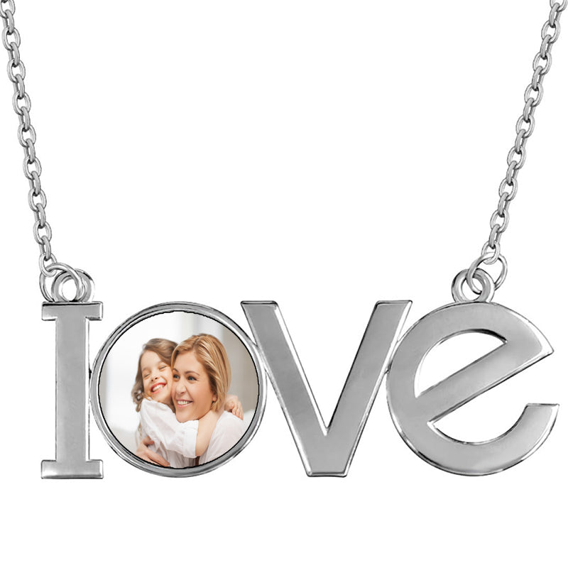 Personalized Diamond Photo Pendant: Custom Square Locket, Free Chain