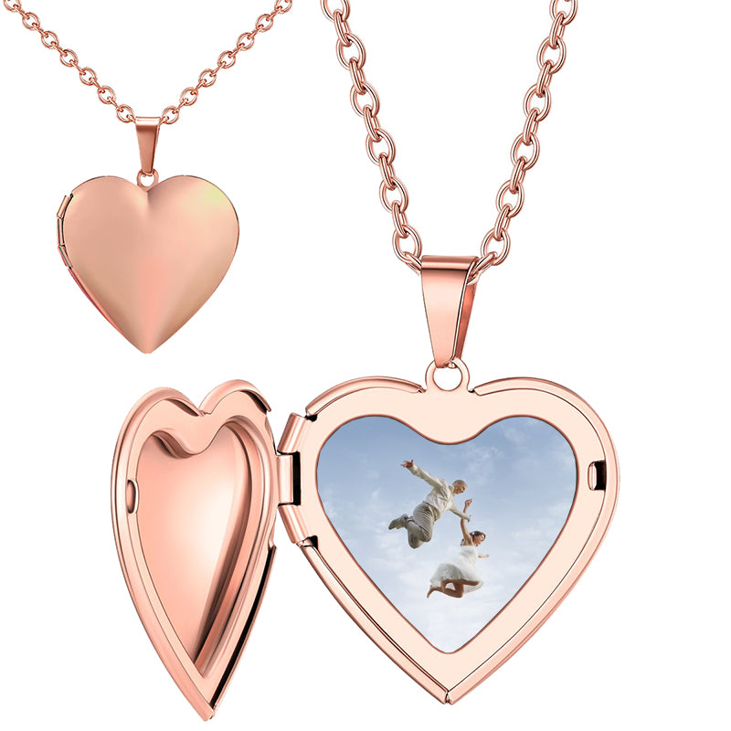 Custom Envelope Photo Necklace with Engraving Text, Love Letter Message Necklace for Her, Sentimental Relationship Jewelry, Memorial Gift