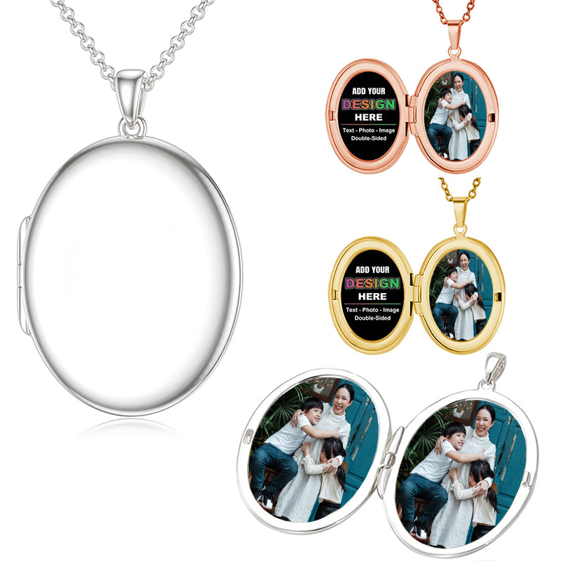 Personalized Name Necklace with Heart: 925 Sterling Silver, Plated,