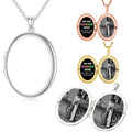 Custom 925K Sterling Silver Photo Necklace: Personalized Portrait Jewelry