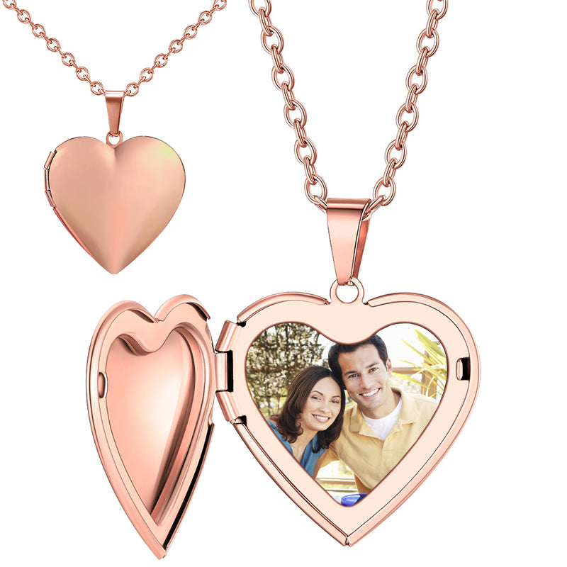 Photo Necklace, Necklace with Photo, Engraved Necklace, Anniversary Gift, Gift for Wife, Custom Photo Pendant Necklace, Picture Charm