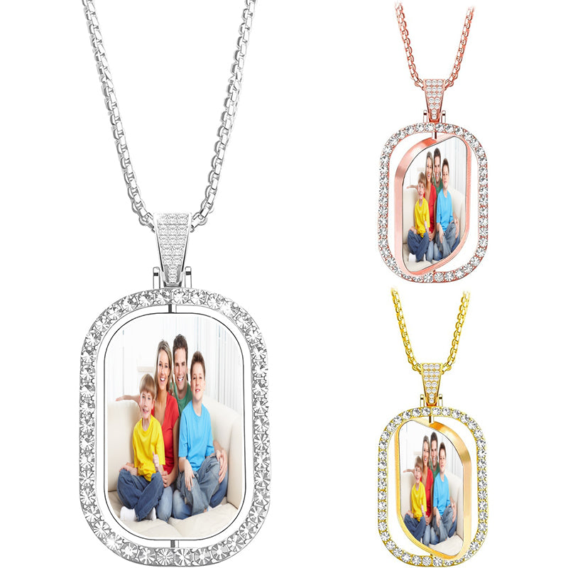Custom Photo Projection Necklace: Personalized Memorial Gift