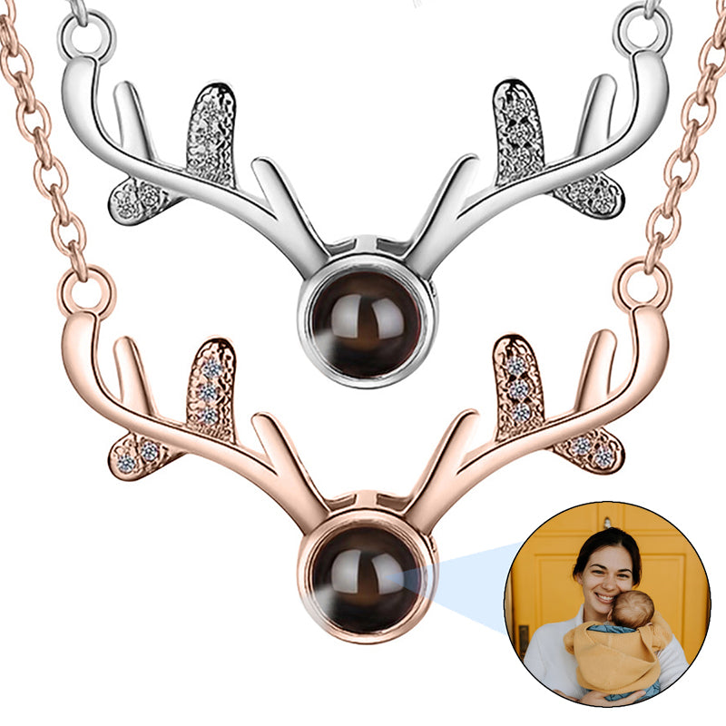 Custom Mens Photo Necklace, Personalized Bar Name Necklace with Photo, Photo Projection Necklace for Dad, Gifts for Him Dad Boyfriend