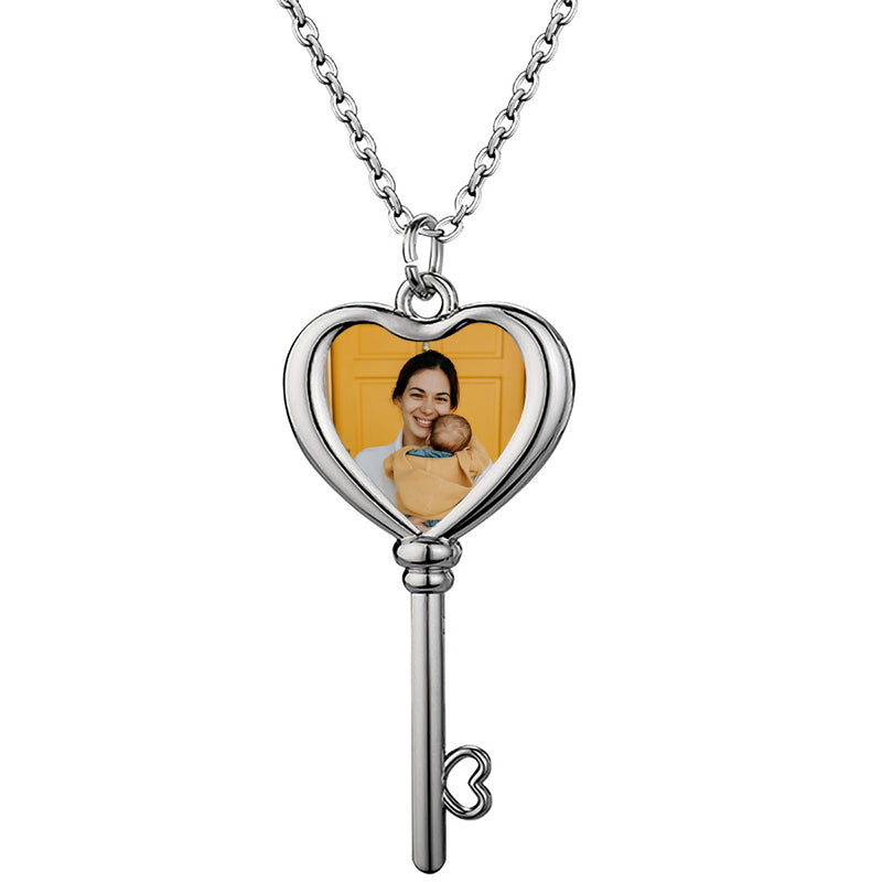 Personalized Cross Locket Necklace with Birth Flowers, Photo & Engraving | Custom Memorial Family Keepsake Gift for Mom, Baptism