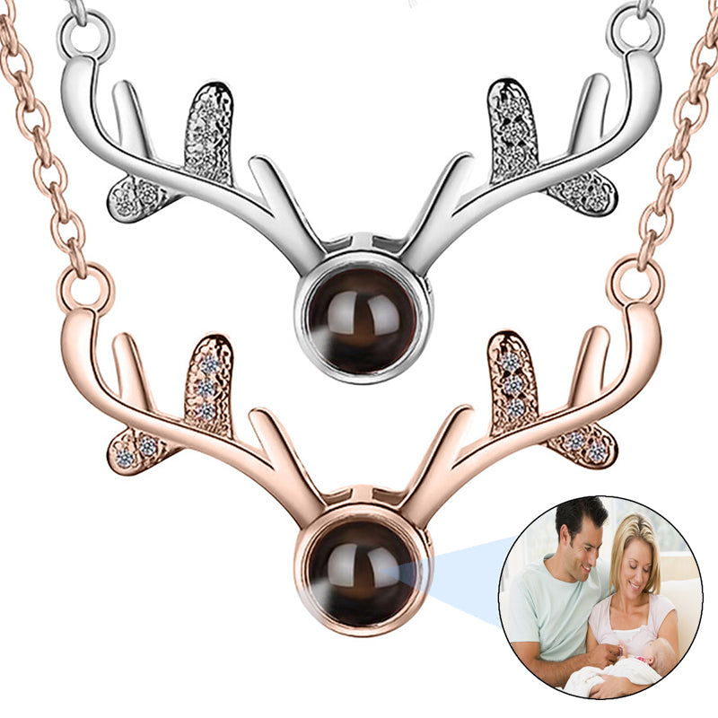 PERIMADE Silver Camera Projection Necklace ? Custom Memorial Photo Necklace ? Personalized Picture Inside Jewelry ? Trendy Best Friend Gift