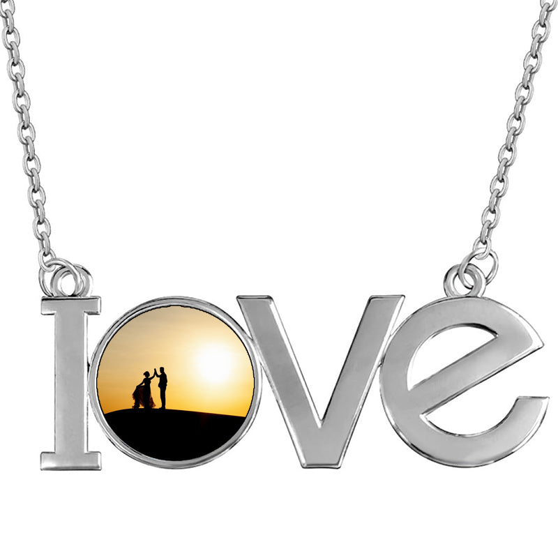 Cupike Personalized Pet Ashes Necklace for Dog Cat Custom Engraving Photo Text Urn Keepsake Pendant Necklace Customize Cremation Jewelry with Angel Wing Birthstone for Dog Lover (06)