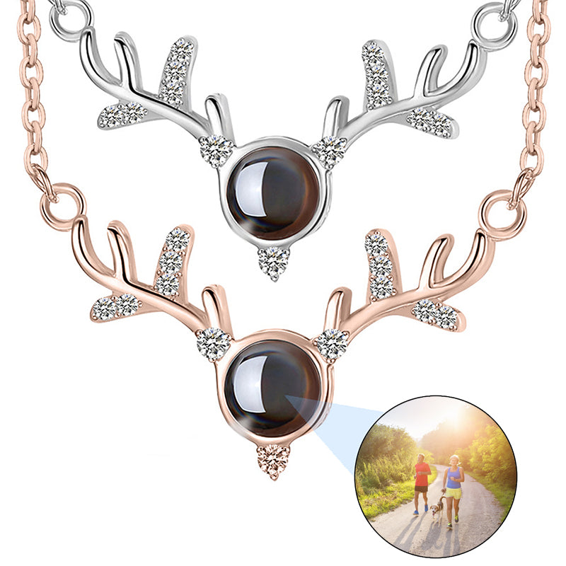 Brass Heart Locket Necklace with Couples Photos For Women