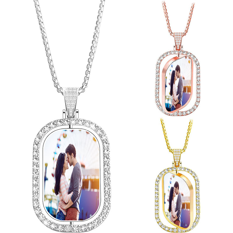 Initial Necklace for Women Men Silver Tone Round Letters Figaro Chain Necklaces, Capital Monogram Alphabets from A-Z-