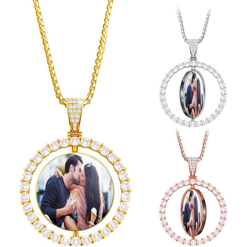 Custom Dog Breeds Portrait Cat Pet Memorial Name Necklace Dainty Animal Pendant Chain Personalized Jewelry Remembrance Gifts for Dog Lover Women Girls