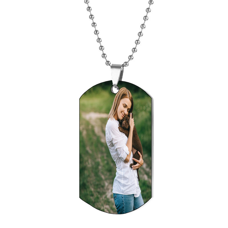 Personalized Projection Necklace, Custom Photo Necklace, Custom Memorial Picture Jewelry, Gift for Her, Christmas Gift, Birthday Gift
