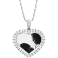 Custom Photo Heart Necklace: Double Sided Personalized Keepsake