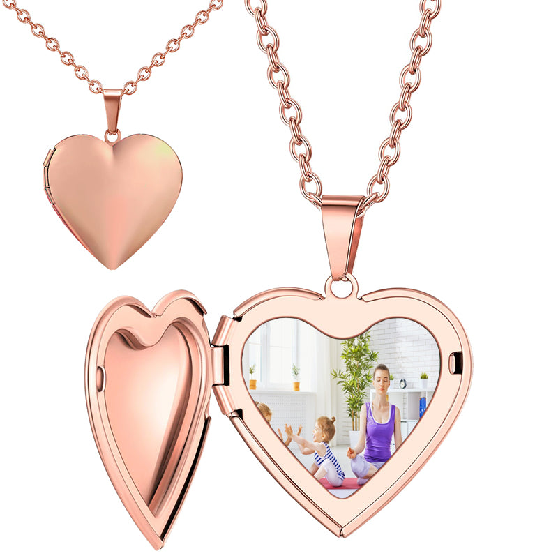 Dainty photo charm name necklace for Dog picture or Baby or Grandparent memorial pet loss put name on back choice of fonts words or message