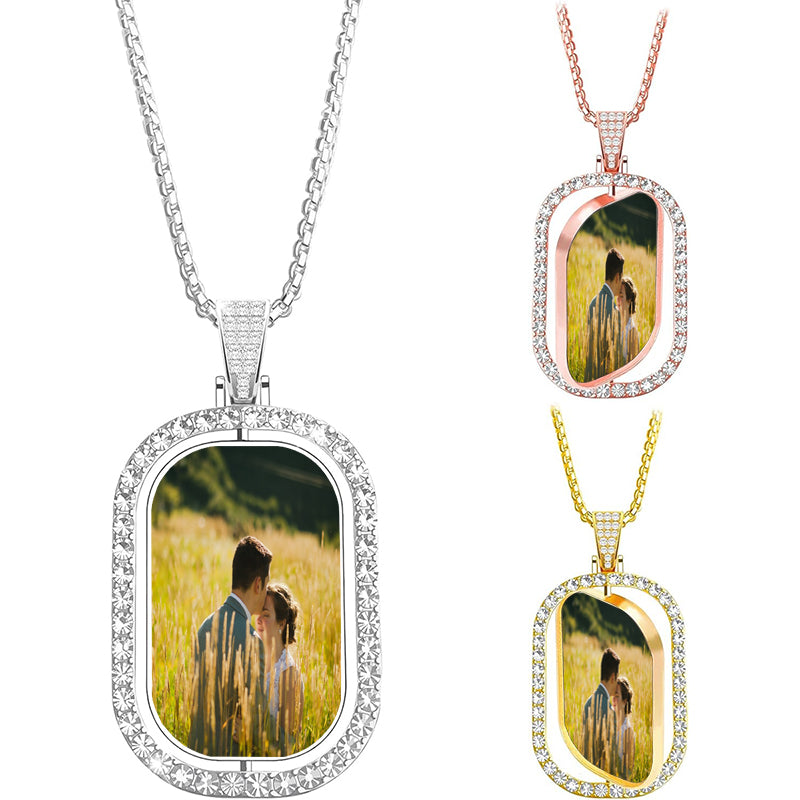 Filled Custom Name Necklace, Birthstone Nameplate Necklace, Custom Name Jewelry, Double Plated Name Necklace, Two Tone Necklace